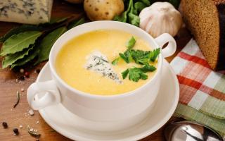 Vegetable soup with processed cheese Vegetable soup with processed cheese