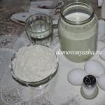 Pancakes with cottage cheese in the oven - recipe with sour cream Baked pancakes with cottage cheese