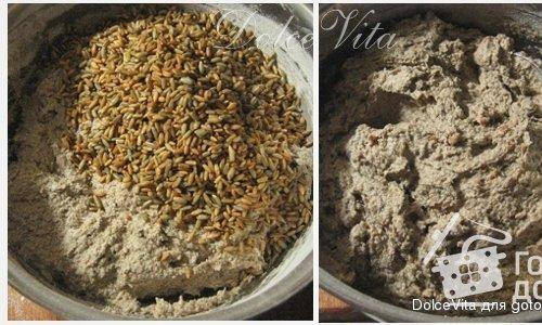 Bread without yeast from whole grain wholemeal flour Grain bread at home in the oven