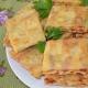 Fried lavash with fillings