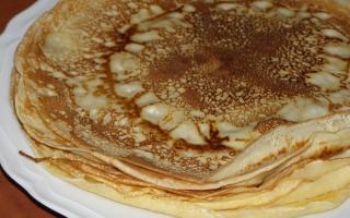 Pancakes without milk with plain water