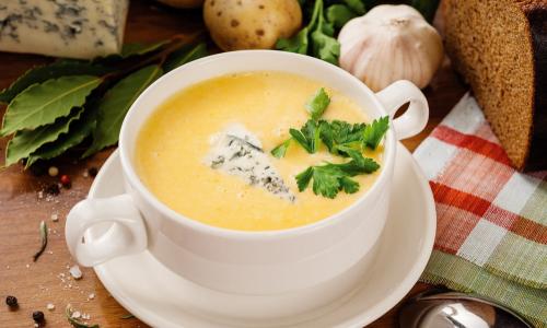 Овощной суп с плавленным сыром Овощной суп с сыром плавленным