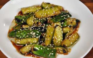 Korean cucumbers - the most delicious recipe for the winter with seasoning for Korean carrots
