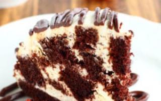 Chocolate Pinscher.  Cake “Curly Pinscher.  Cake “Curly Pinscher”: recipe with cherries