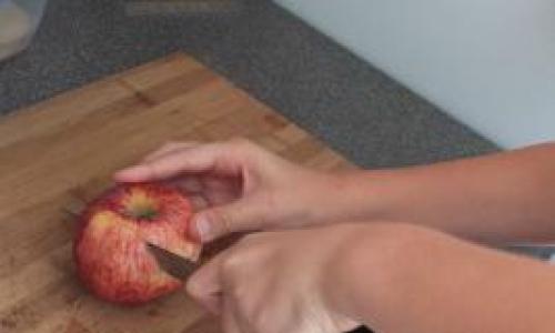 Как сделать красивую нарезку из яблок