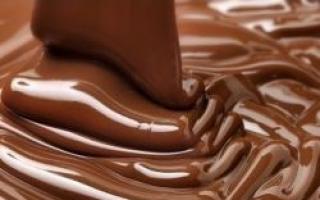 Chocolate icing for cocoa cake recipe with photo