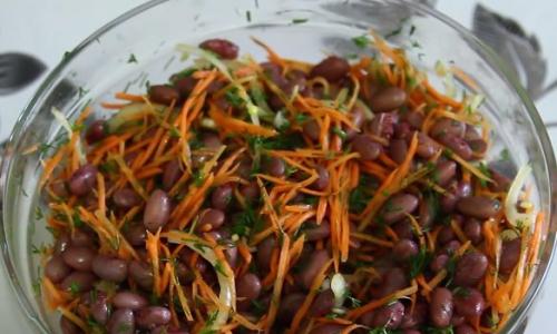 Салат с говядиной и фасолью рецепт
