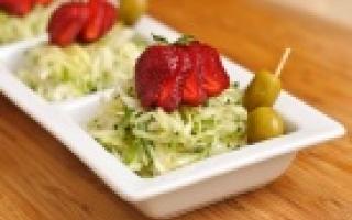 Salate: einfache und leckere Rezepte mit Fotos